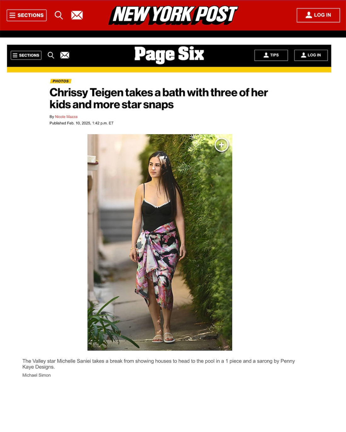Vally Star Michelle Saniel Wearing Penny Kaye Designs